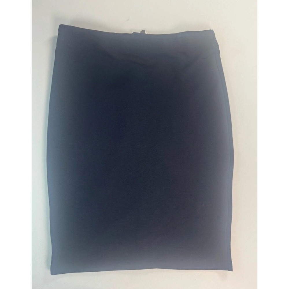 Philosophy Skirt 14 Large Navy Blue Gold Zipper Knee Length New With Tags - Picture 2 of 6